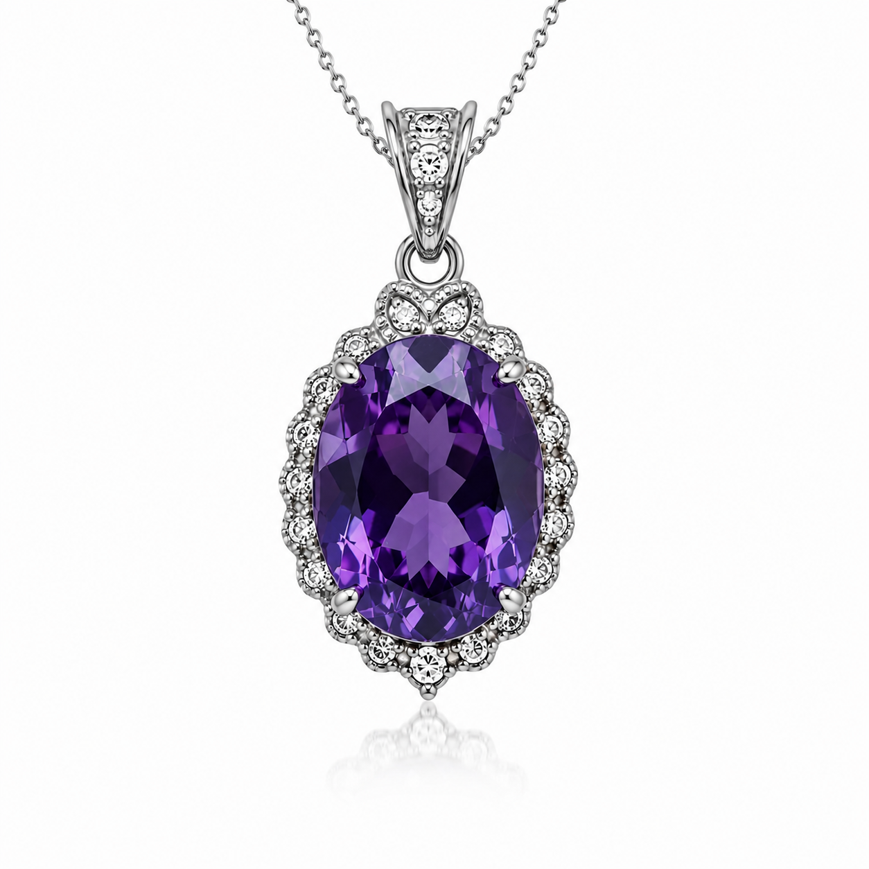 amethyst-pendant پلاک آمیتیست - تصویر 1